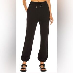 WeWoreWhat Sweatpant in Black Athleisure Beach Loungewear Joggers Size Small